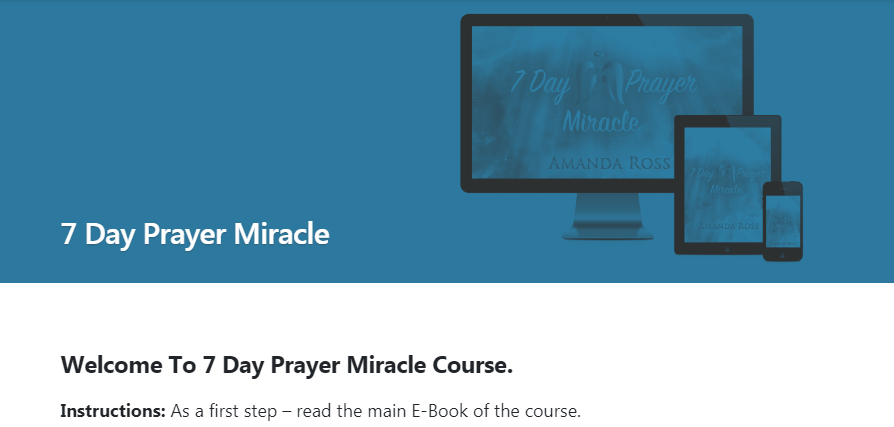 7 Day Prayer Miracle Member Area