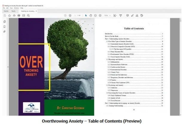 Overthrowing Anxiety Table of Contents